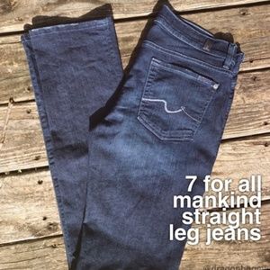 7 For All Mankind Straight Leg Jeans